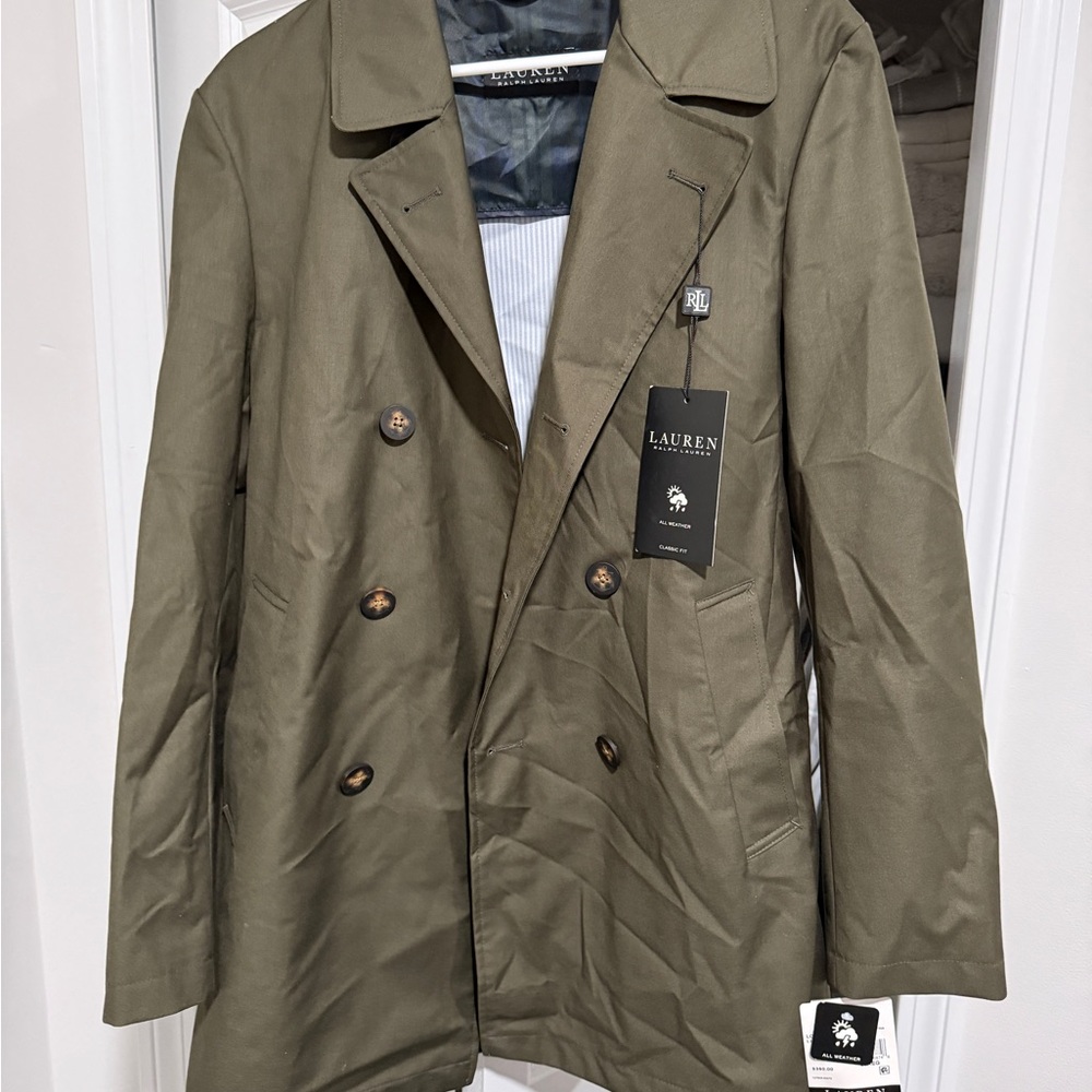 Lauren Ralph Lauren Olive Trench Coat